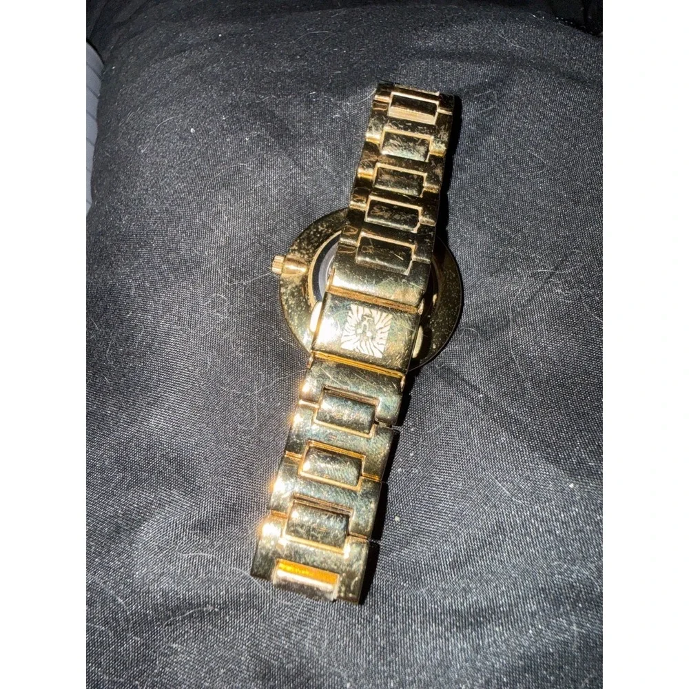 Anne Klein watch gold tone